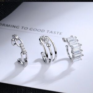 Single Accent Copper Fashion Cuff Style No Piercing Earring